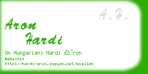 aron hardi business card